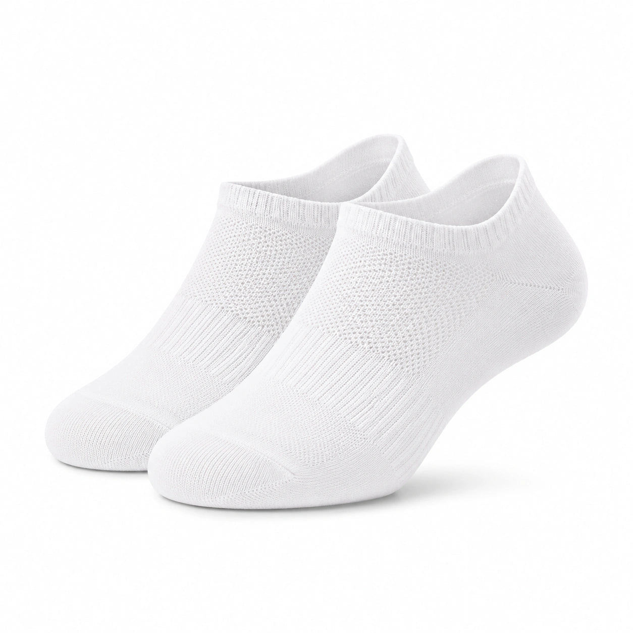 Calzini bassi 43-46 in maglia bianca traspirante - unisex