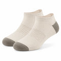 Calze alla caviglia 35-38 in tessuto a maglia beige/grigio traspiranti