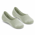 Calzini fantasmini 35-38 in maglia verde salvia traspiranti